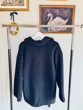 Load image into Gallery viewer, Oversized Black Sherpa Shacket
