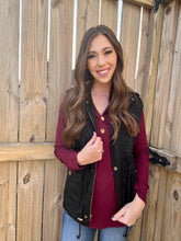 Load image into Gallery viewer, Women's Black Utility Vest