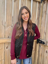 Load image into Gallery viewer, Cute As a Button Burgundy Long Sleeve Top