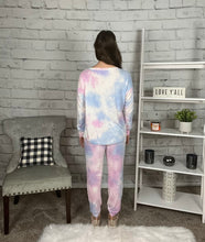 Load image into Gallery viewer, Cotton Candy Tie Dye Lounge Wear Set