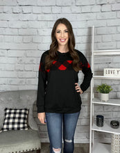 Load image into Gallery viewer, Crimson Buffalo Plaid Pullover Sweater
