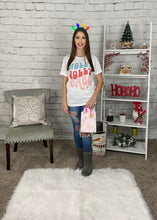 Load image into Gallery viewer, Holly Jolly Babe Holiday Graphic Tee Shirt