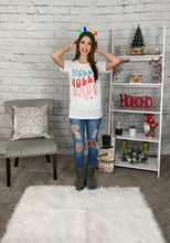 Load image into Gallery viewer, Holly Jolly Babe Holiday Graphic Tee Shirt