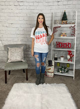 Load image into Gallery viewer, Holly Jolly Babe Holiday Graphic Tee Shirt