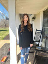Load image into Gallery viewer, Women's Black Metallic Tunic