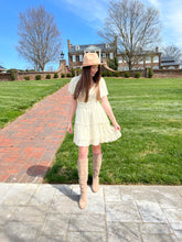 Load image into Gallery viewer, Short Sleeve Lemon Print Woven Dress