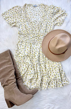 Load image into Gallery viewer, Short Sleeve Lemon Print Woven Dress