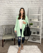 Load image into Gallery viewer, Mint Green Popcorn Cardigan