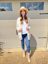 Load image into Gallery viewer, Oatmeal Confetti Knit Cardigan