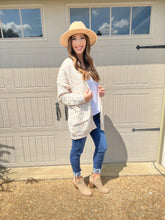 Load image into Gallery viewer, Oatmeal Confetti Knit Cardigan