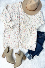 Load image into Gallery viewer, Oatmeal Confetti Knit Cardigan