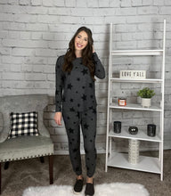 Load image into Gallery viewer, Starry Night Charcoal Lounge Wear Set