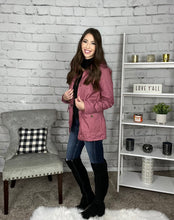 Load image into Gallery viewer, Still The One Mauve Utility Jacket