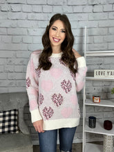Load image into Gallery viewer, Sweetheart Hearts and Pearl Sweater