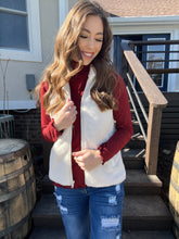 Load image into Gallery viewer, Vanilla Fleece Zip Up Vest