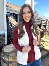 Load image into Gallery viewer, Vanilla Fleece Zip Up Vest