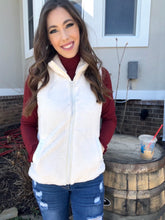 Load image into Gallery viewer, Vanilla Fleece Zip Up Vest