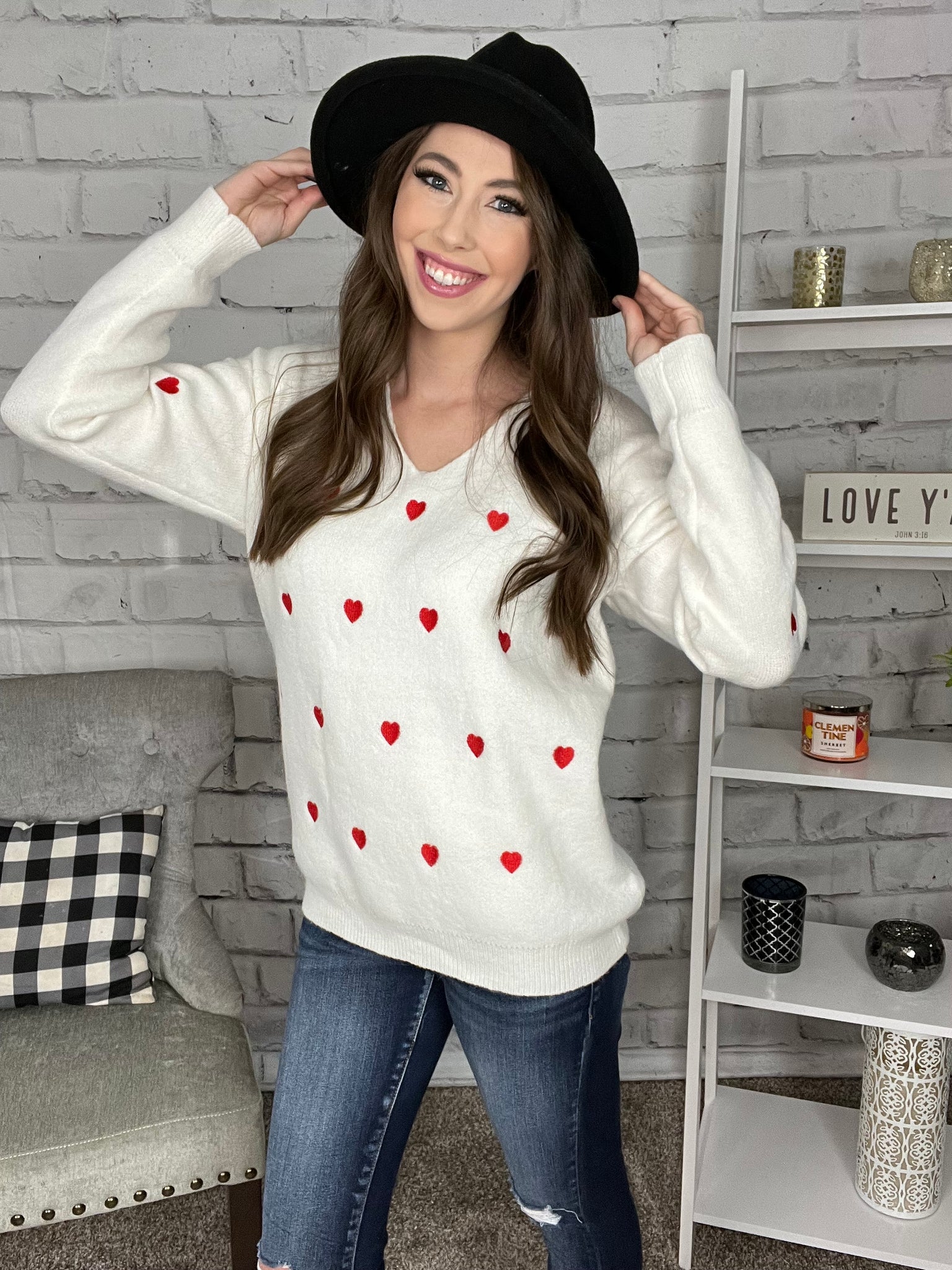 Be Mine Heart Sweater