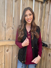 Load image into Gallery viewer, Women&#39;s Black Utility Vest
