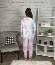 Load image into Gallery viewer, Cotton Candy Tie Dye Lounge Wear Set
