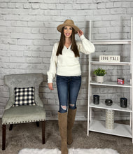 Load image into Gallery viewer, Count Your Blessings Cream Sweater
