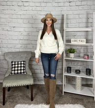 Load image into Gallery viewer, Count Your Blessings Cream Sweater
