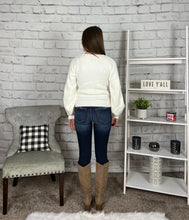 Load image into Gallery viewer, Count Your Blessings Cream Sweater

