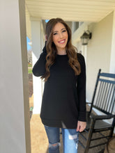 Load image into Gallery viewer, Women&#39;s Black Metallic Tunic
