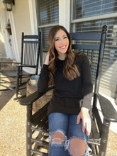 Load image into Gallery viewer, Women&#39;s Black Metallic Tunic
