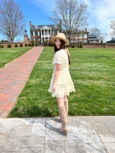 Load image into Gallery viewer, Short Sleeve Lemon Print Woven Dress

