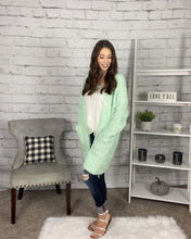 Load image into Gallery viewer, Mint Green Popcorn Cardigan
