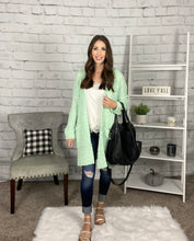 Load image into Gallery viewer, Mint Green Popcorn Cardigan
