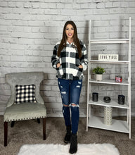 Load image into Gallery viewer, Plaid Teddy Bear Sherpa Jacket
