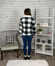 Load image into Gallery viewer, Plaid Teddy Bear Sherpa Jacket
