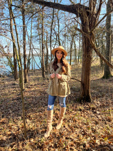 Load image into Gallery viewer, Plus Size Olive Utility Jacket
